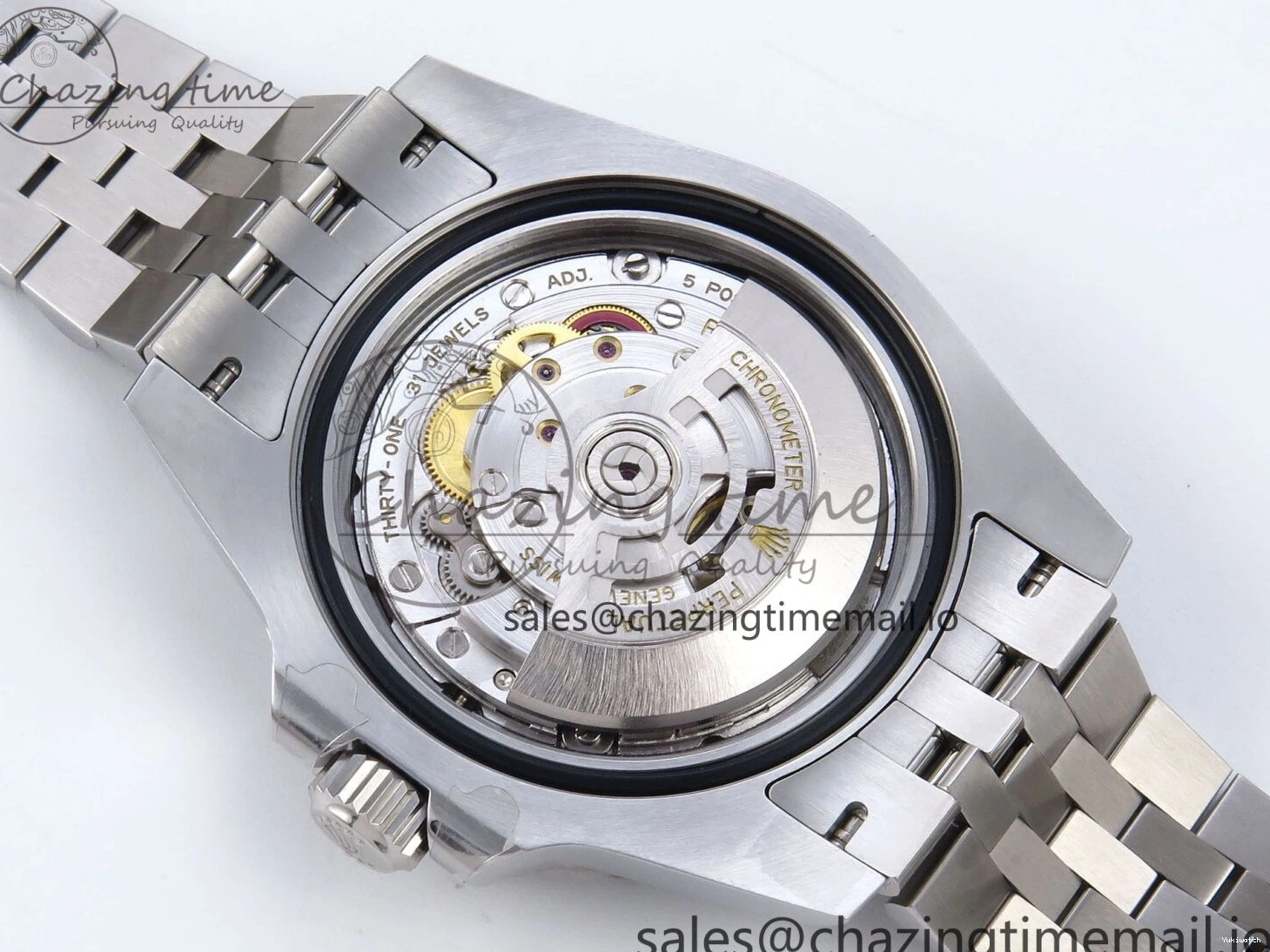 QF+ Bezel 1:1 Edition Blue Best Master II BLRO Steel 904L on SS SH3285 Dial Red 126710 GMT Black Bracelet 0427